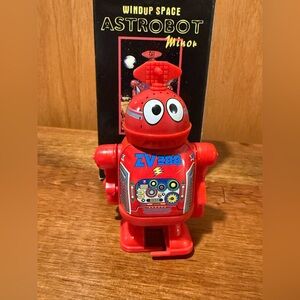 Vintage Tin Museum Collection Windup Space Astrobot Minor Robot Walker Figure